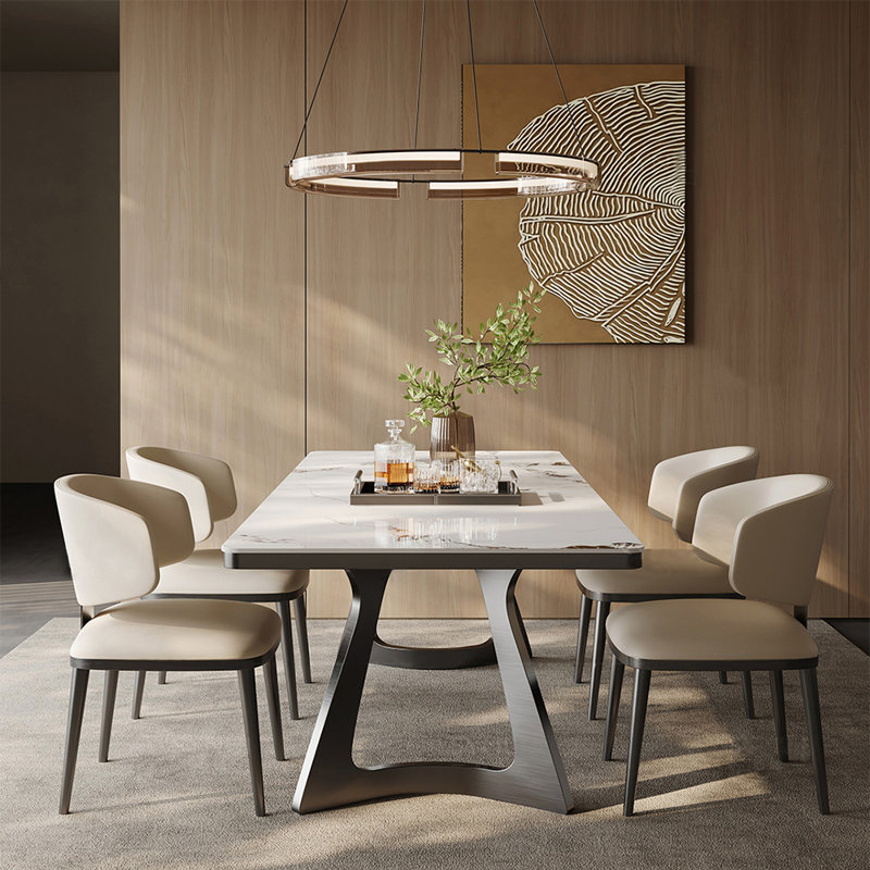 ZKuylo Modern light luxury minimalist dining table | Wayfair